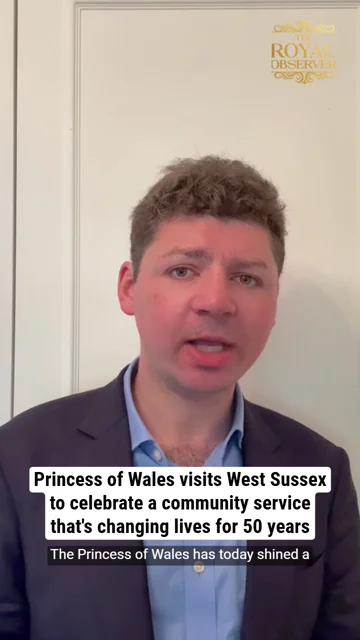 Princess of Wales visits West Sussex to celebrate a community service that's changing lives for 50 years