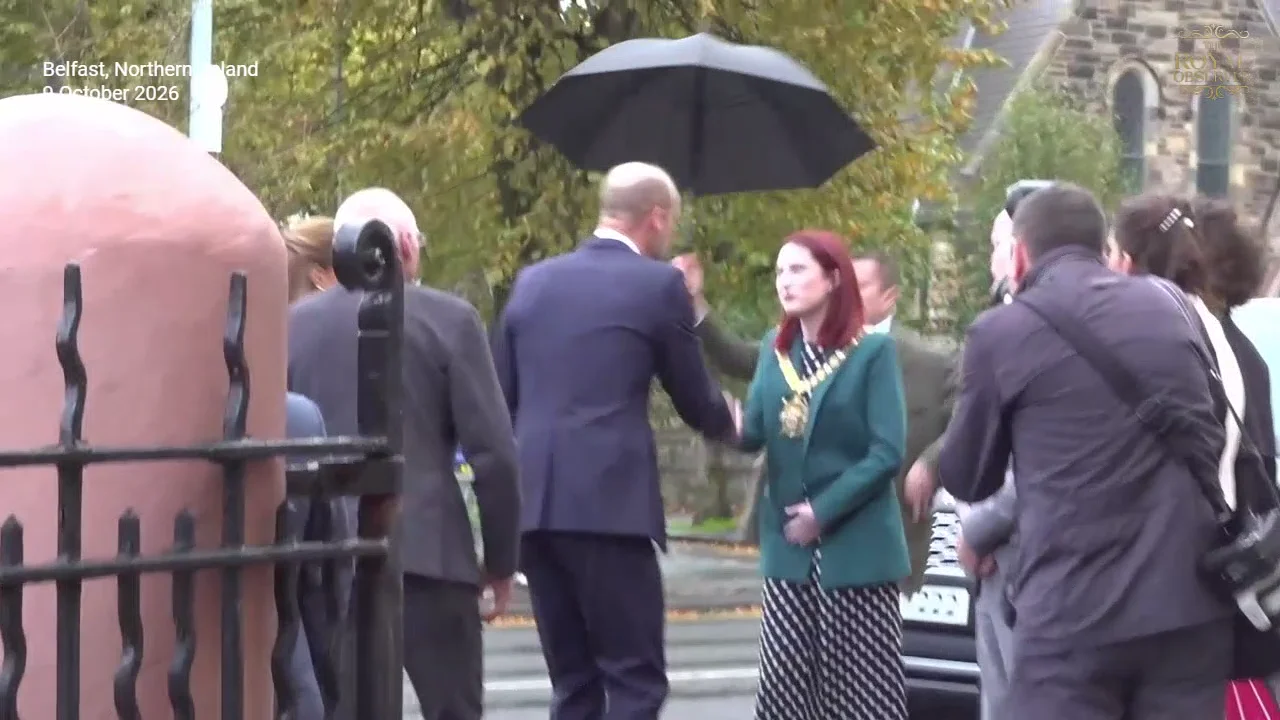 Prince and Princess of Wales Warmly Greet Locals in Belfast Despite the Rain
