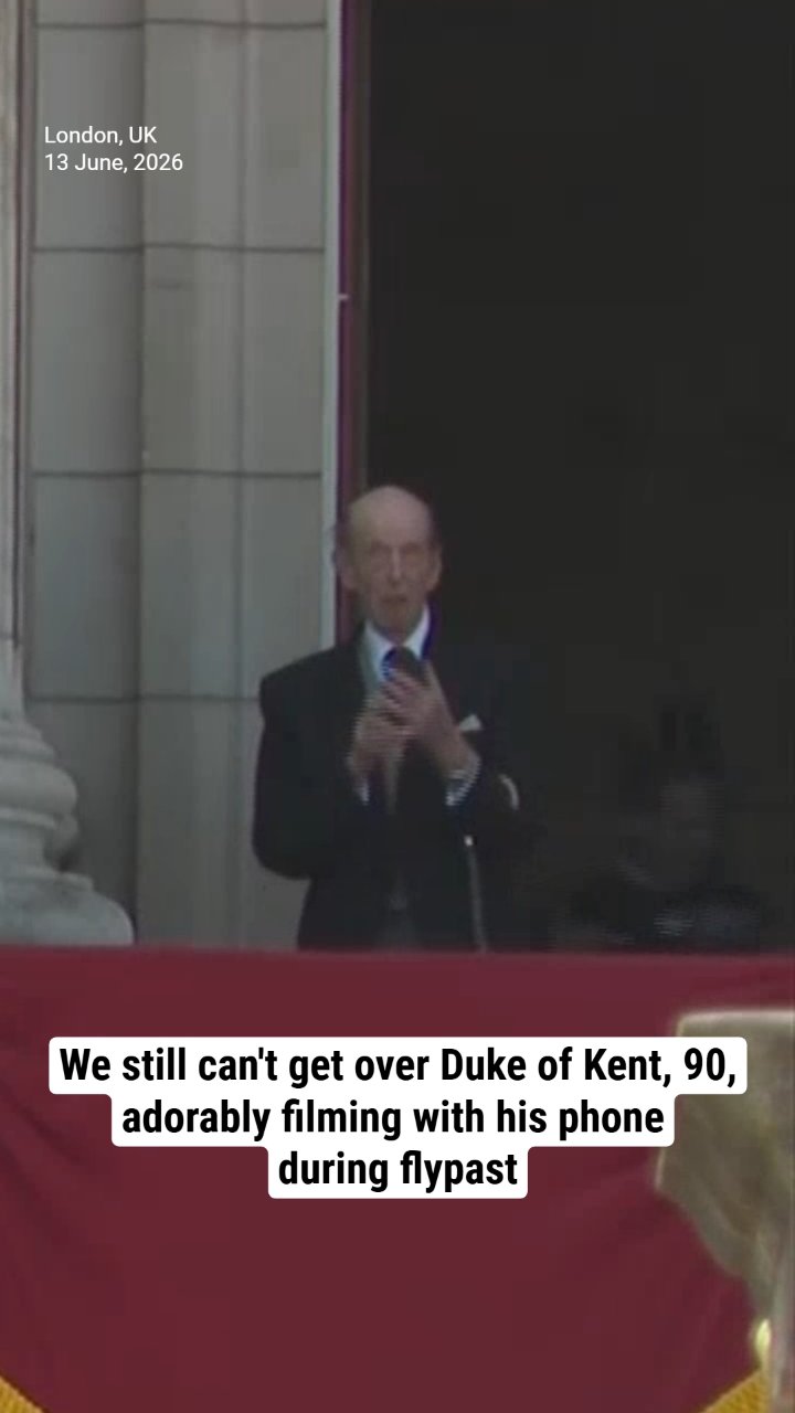 We still can't get over Duke of Kent, 90, adorably filming with his phone during flypast