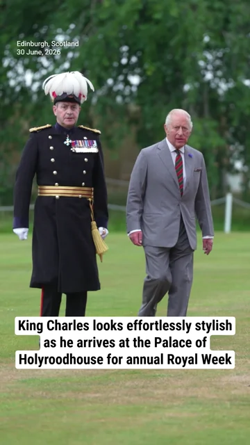 King Charles looks effortlessly stylish as he arrives at the Palace of Holyroodhouse for annual Royal Week