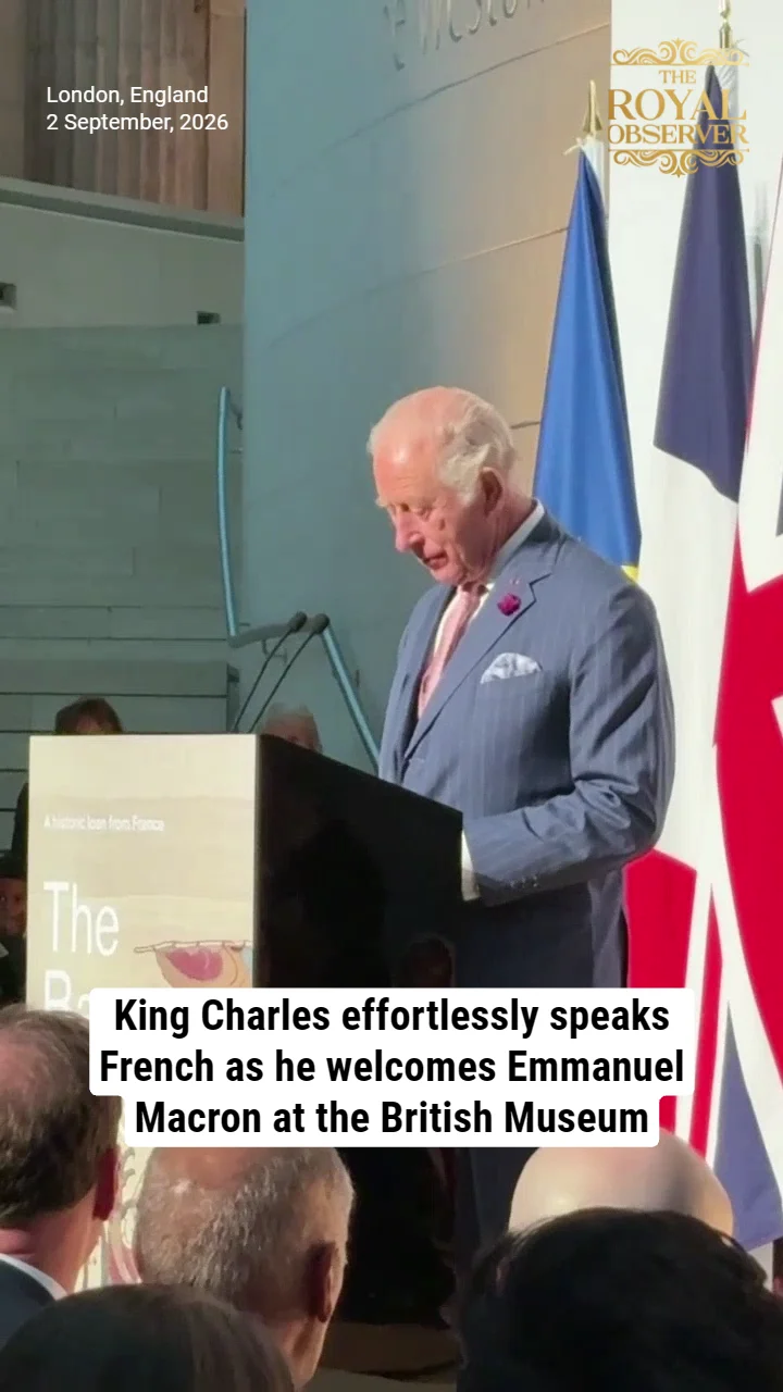 King Charles effortlessly speaks French as he welcomes Emmanuel Macron at the British Museum