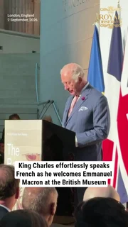 King Charles effortlessly speaks French as he welcomes Emmanuel Macron at the British Museum