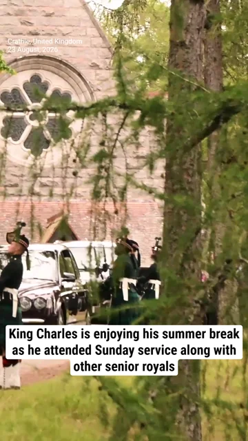King Charles is enjoying his summer break as he attended Sunday service along with other senior royals