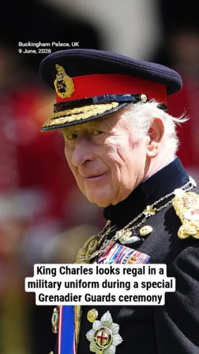 King Charles looks regal in a military uniform during a special Grenadier Guards ceremony