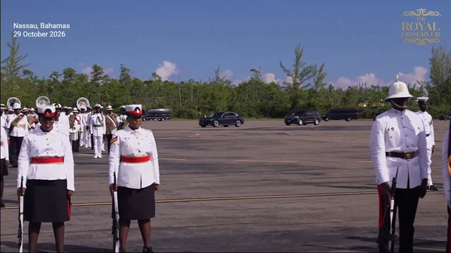 King Charles Receives a Royal Send-Off as He Leaves The Bahamas for Guyana