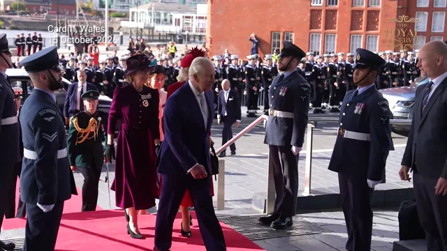King Charles and Queen Camilla Arrive Together for the Opening of the Senedd  in Cardiff