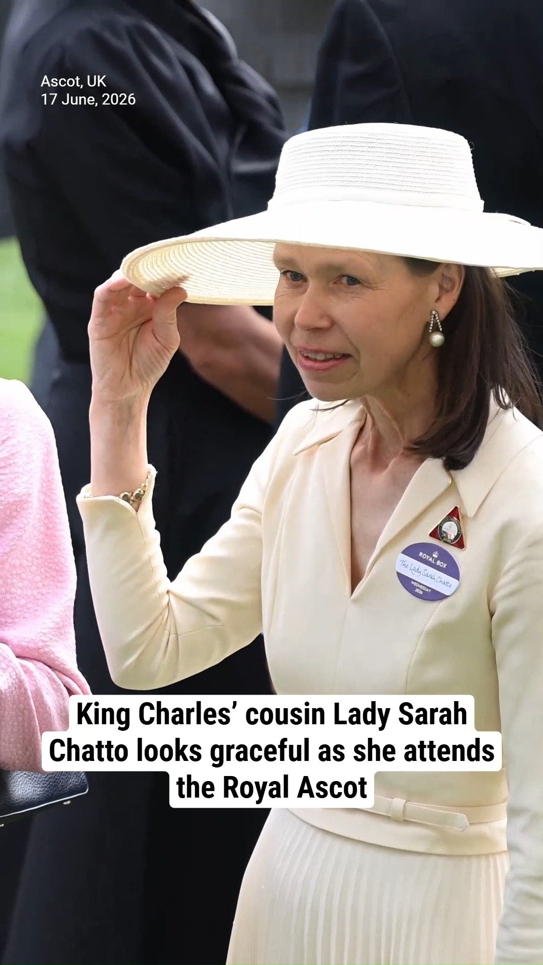 King Charles’ cousin Lady Sarah Chatto looks graceful as she attends the Royal Ascot