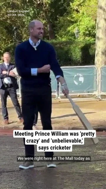 Meeting Prince William was 'pretty crazy' and 'unbelievable,' says cricketer