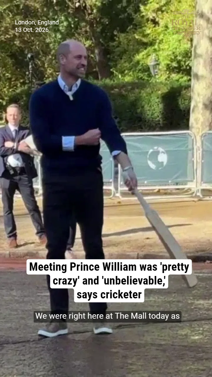 Meeting Prince William was 'pretty crazy' and 'unbelievable,' says cricketer