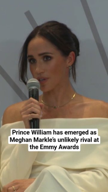 Prince William has emerged as Meghan Markle’s unlikely rival at the Emmy Awards