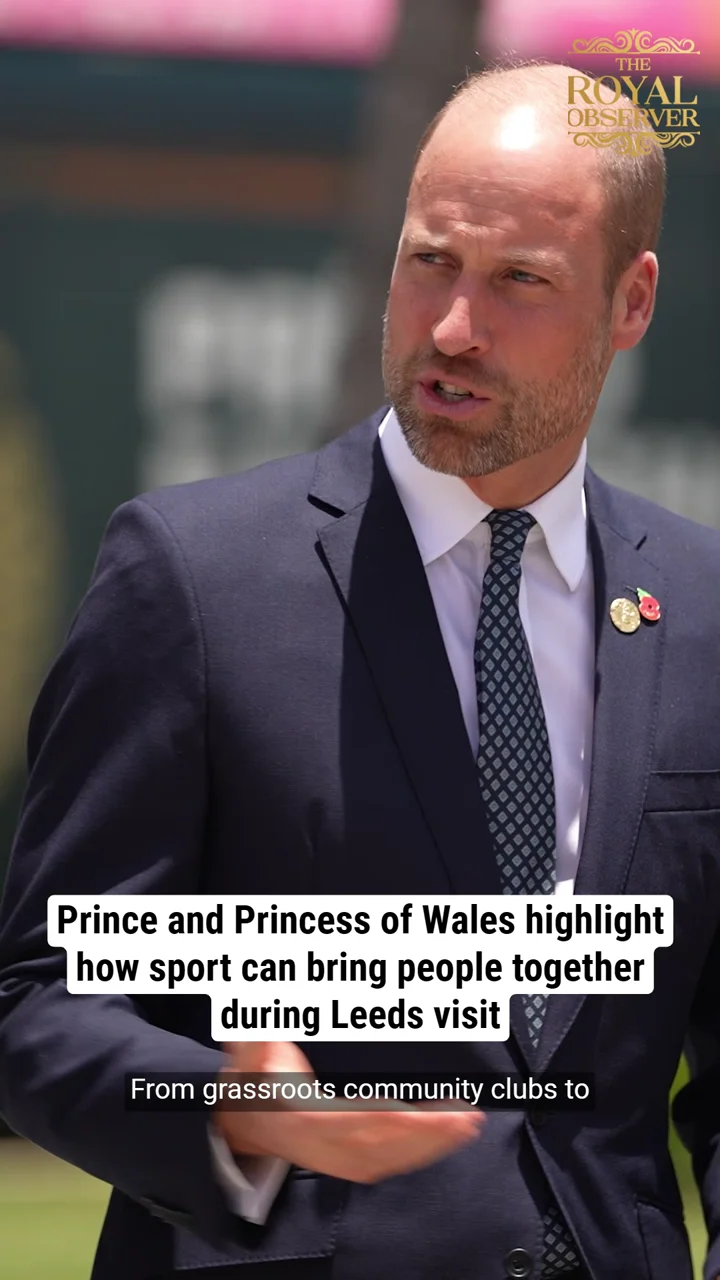 Prince and Princess of Wales highlight how sport can bring people together during Leeds visit