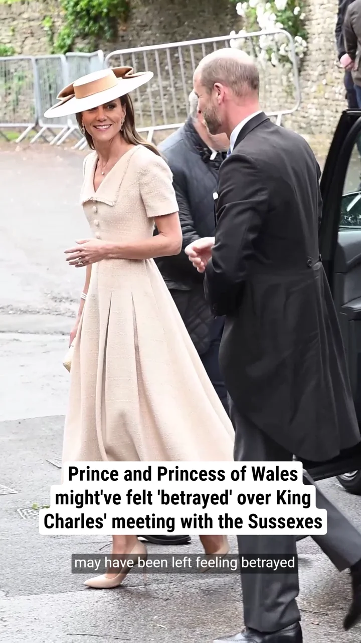 Prince and Princess of Wales might've felt 'betrayed' over King Charles' meeting with the Sussexes