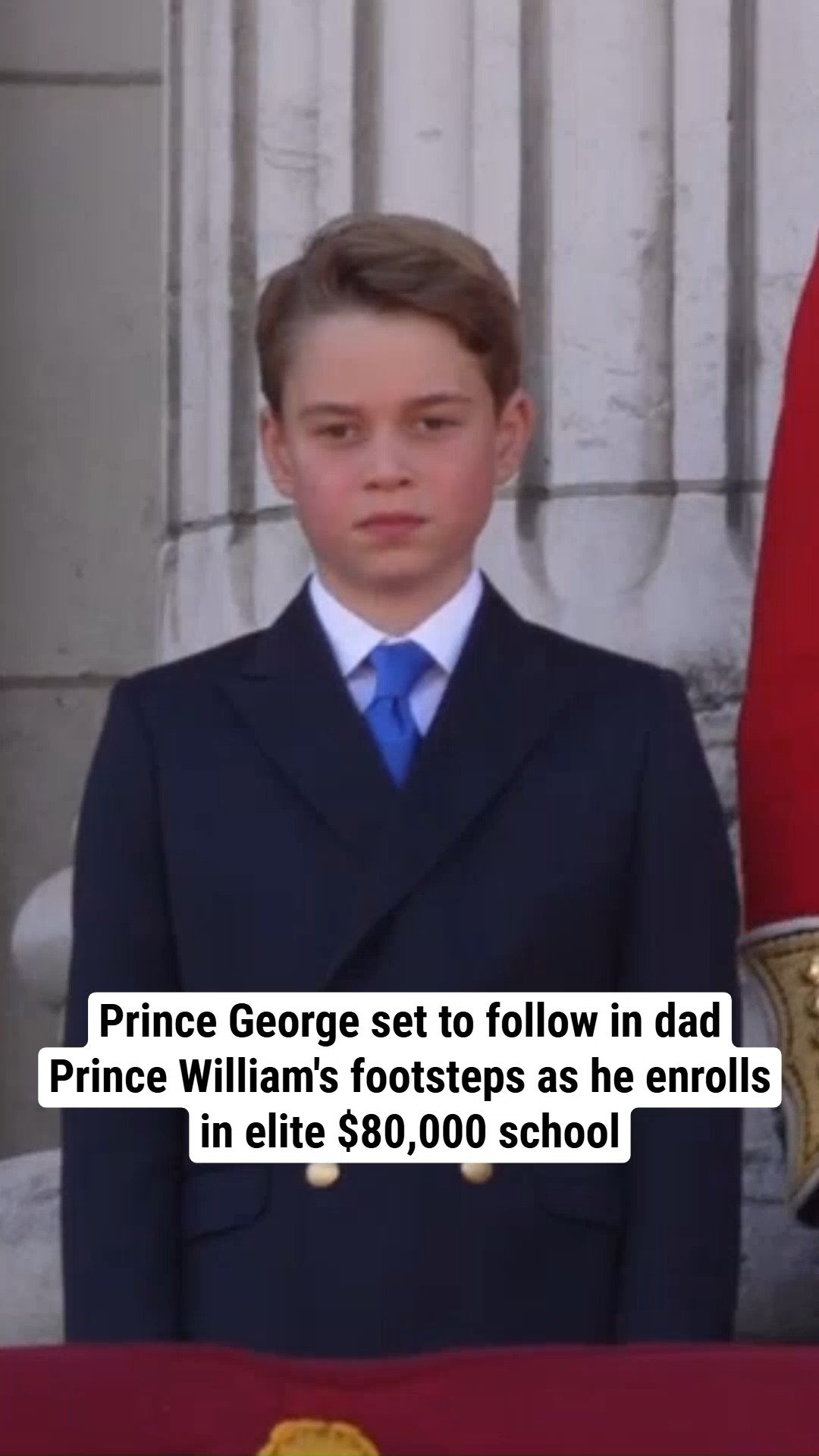 Prince George set to follow in dad Prince William's footsteps as he enrolls in elite $80,000 school