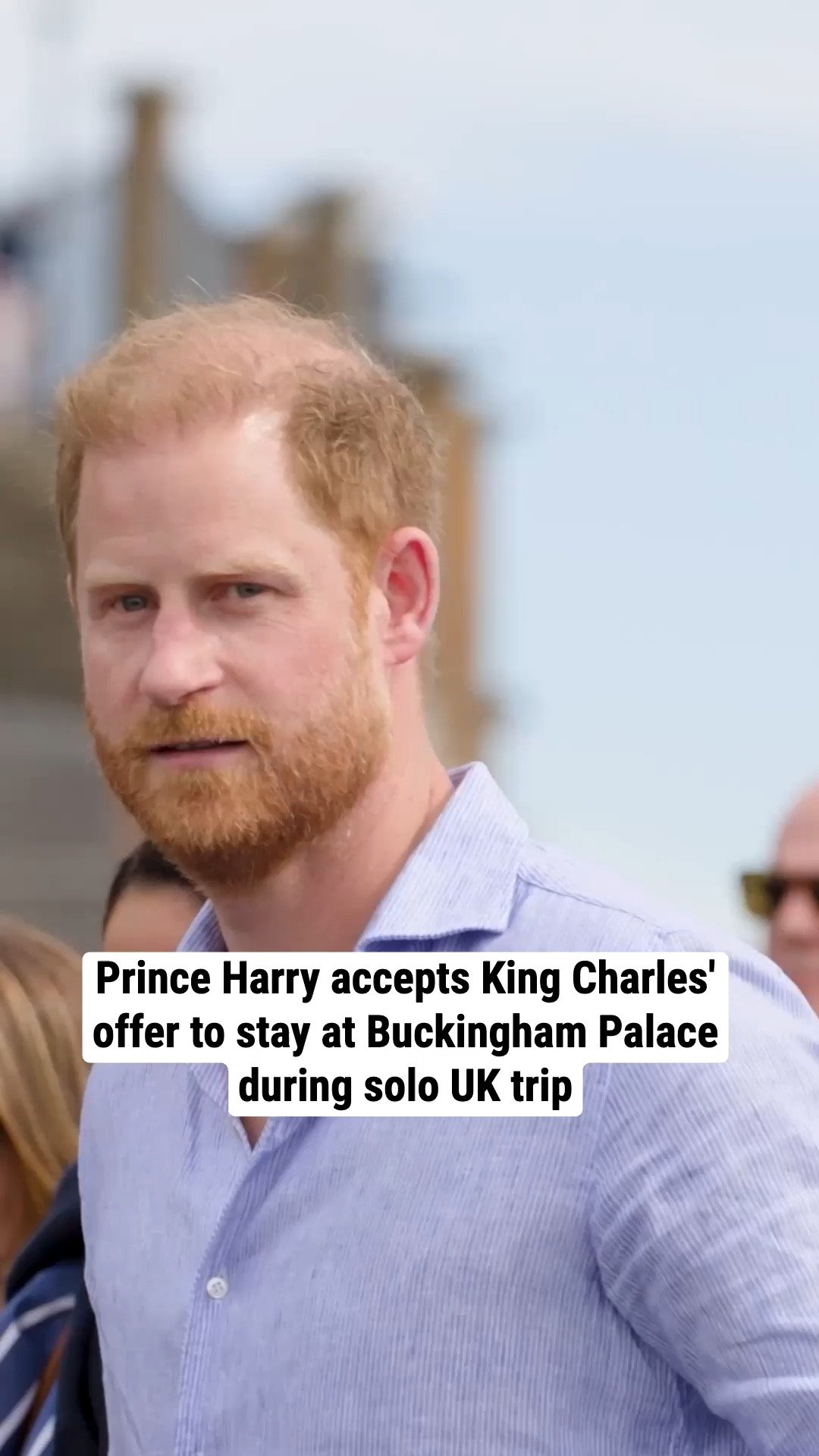 Prince Harry accepts King Charles' offer to stay at Buckingham Palace during solo UK trip
