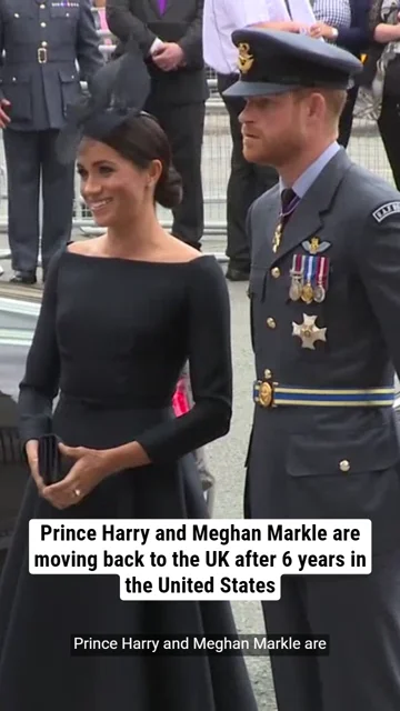 Prince Harry and Meghan Markle are moving back to the UK after 6 years in the United States
