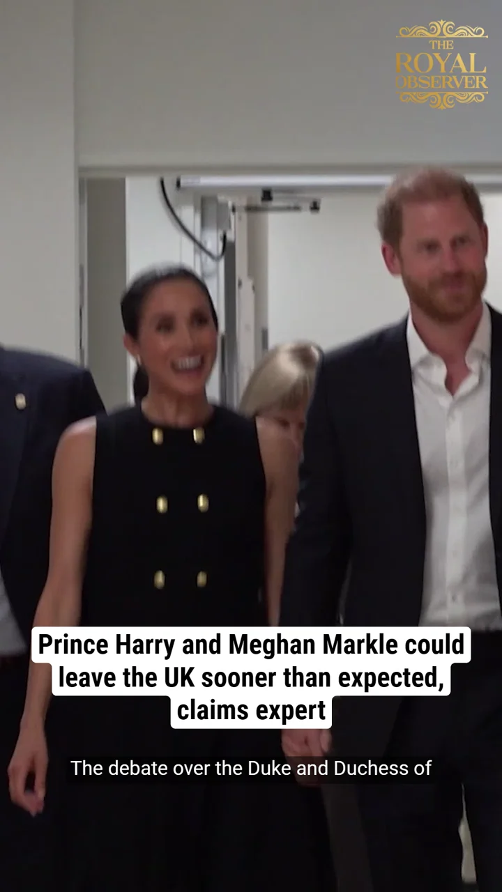 Prince Harry and Meghan Markle could leave the UK sooner than expected, claims expert