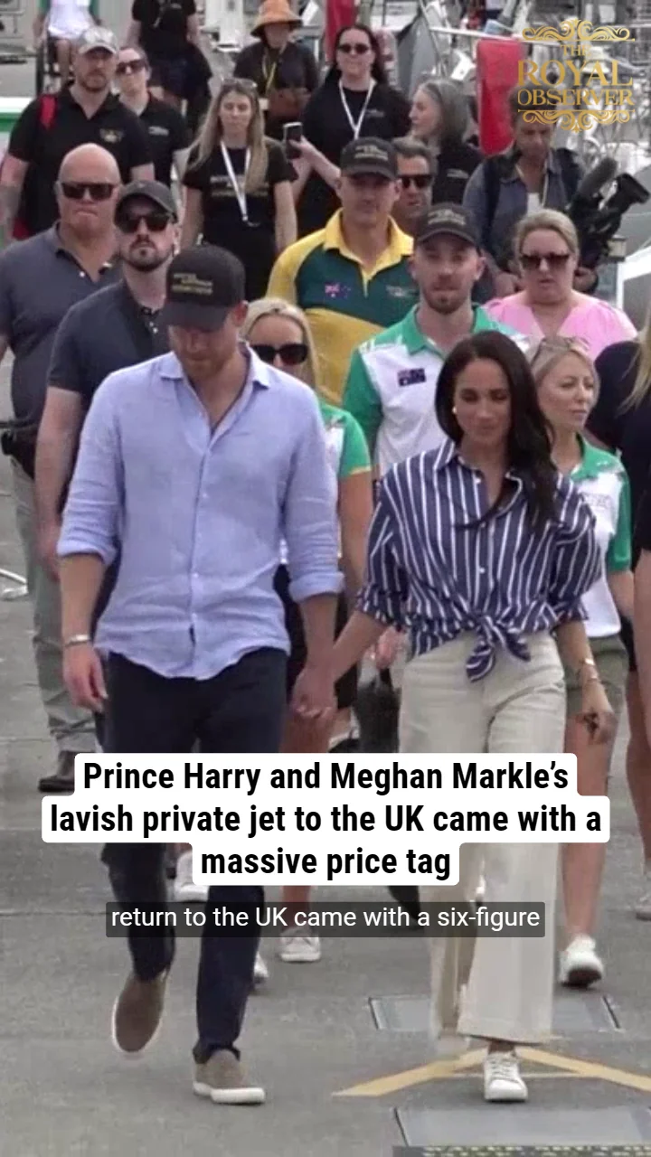 Prince Harry and Meghan Markle’s lavish private jet to the UK came with a massive price tag