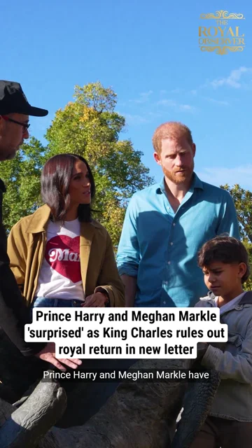 Prince Harry and Meghan Markle 'surprised' as King Charles rules out royal return in new letter