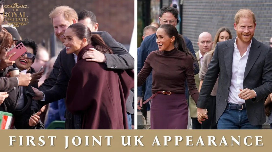 Prince Harry and Meghan Markle Warmly Greet Locals During Their First Joint UK Appearance