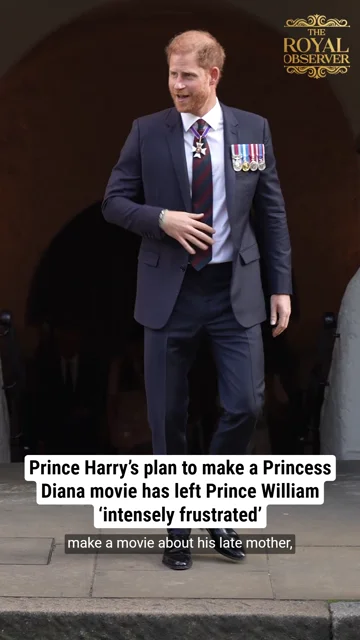 Prince Harry’s plan to make a Princess Diana movie has left Prince William ‘intensely frustrated’