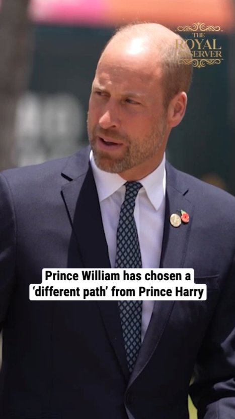 Prince William has chosen a ‘different path’ from Prince Harry