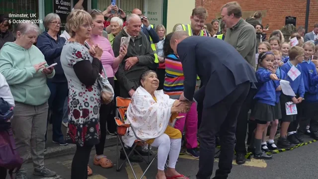Prince William Receives Kiss From Woman Who Waited 80 Years to Meet a Royal