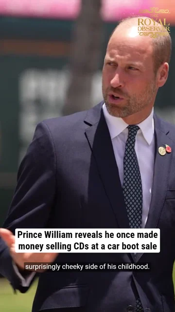Prince William reveals he once made money selling CDs at a car boot sale