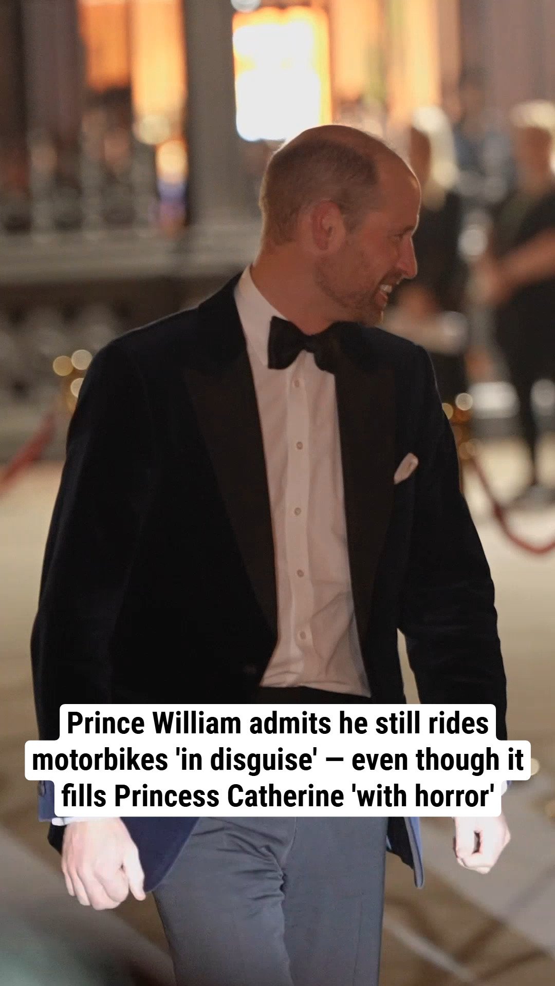Prince William admits he still rides motorbikes 'in disguise' — even though it fills Princess Catherine 'with horror'