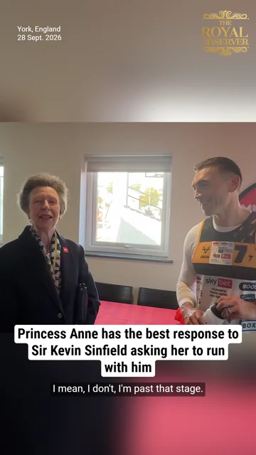 Princess Anne has the best response to Sir Kevin Sinfield asking her to run with him