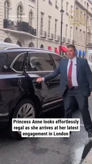 Princess Anne looks effortlessly regal as she arrives at her latest engagement in London