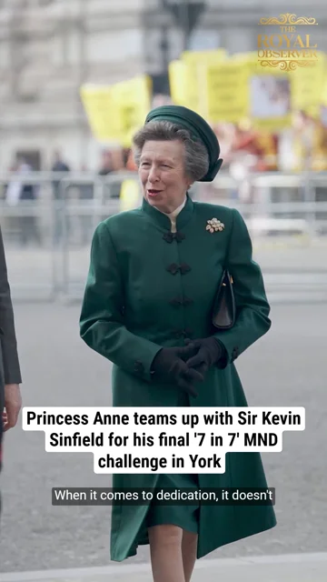 Princess Anne teams up with Sir Kevin Sinfield for his final '7 in 7' MND challenge in York