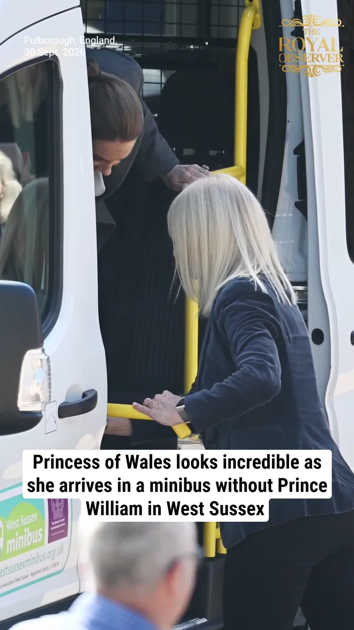 Princess of Wales looks incredible as she arrives in a minibus without Prince William in West Sussex
