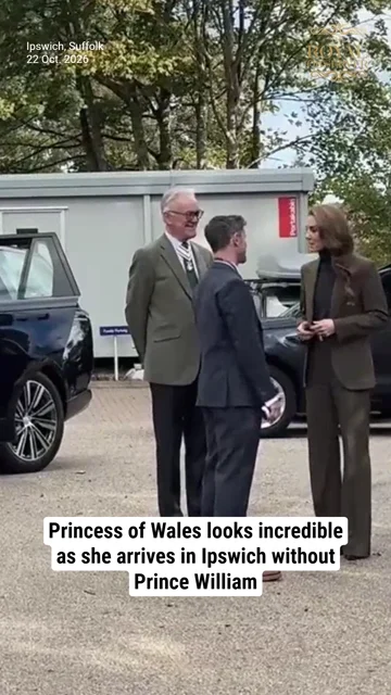 Princess of Wales looks incredible as she arrives in Ipswich without Prince William