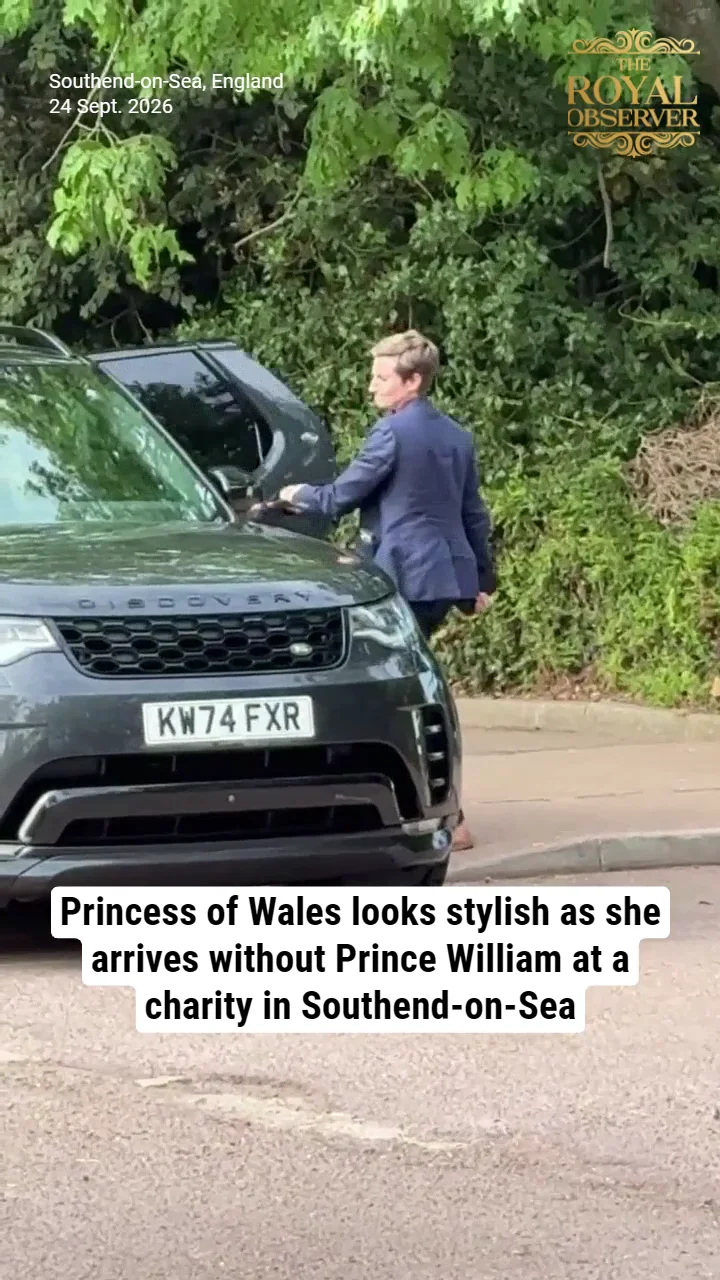 Princess of Wales looks stylish as she arrives without Prince William at a charity in Southend-on-Sea