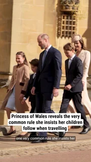 Princess of Wales reveals the very common rule she insists her children follow when travelling