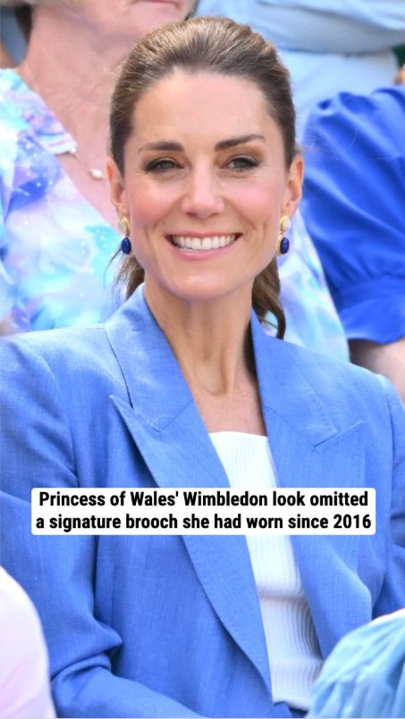 Princess of Wales' Wimbledon look omitted a signature brooch she had worn since 2016