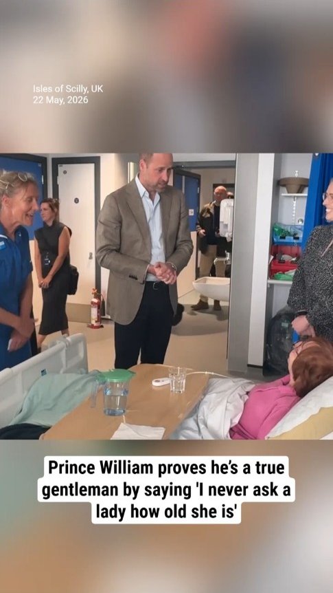 Prince William proves he’s a true gentleman by saying 'I never ask a lady how old she is'