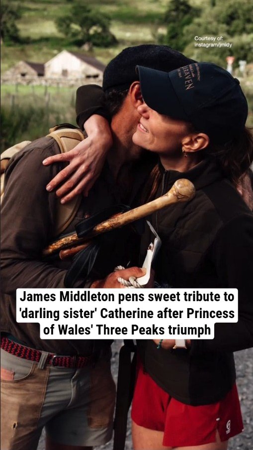 James Middleton pens sweet tribute to 'darling sister' Catherine after Princess of Wales' Three Peaks triumph