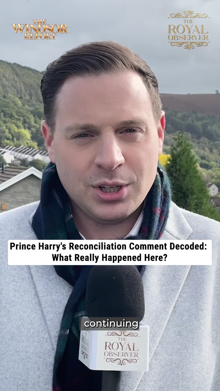 Prince Harry's Reconciliation Comment Decoded: What Really Happened Here?