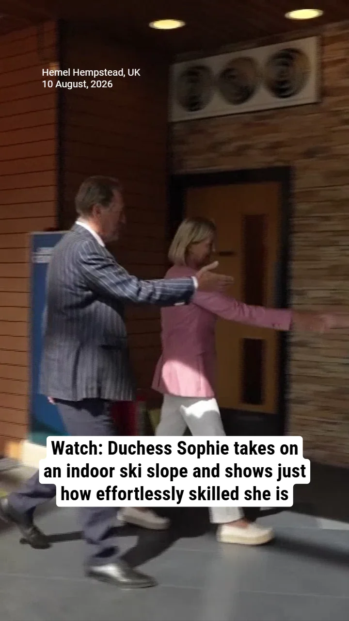 Watch: Duchess Sophie takes on an indoor ski slope and shows just how effortlessly skilled she is