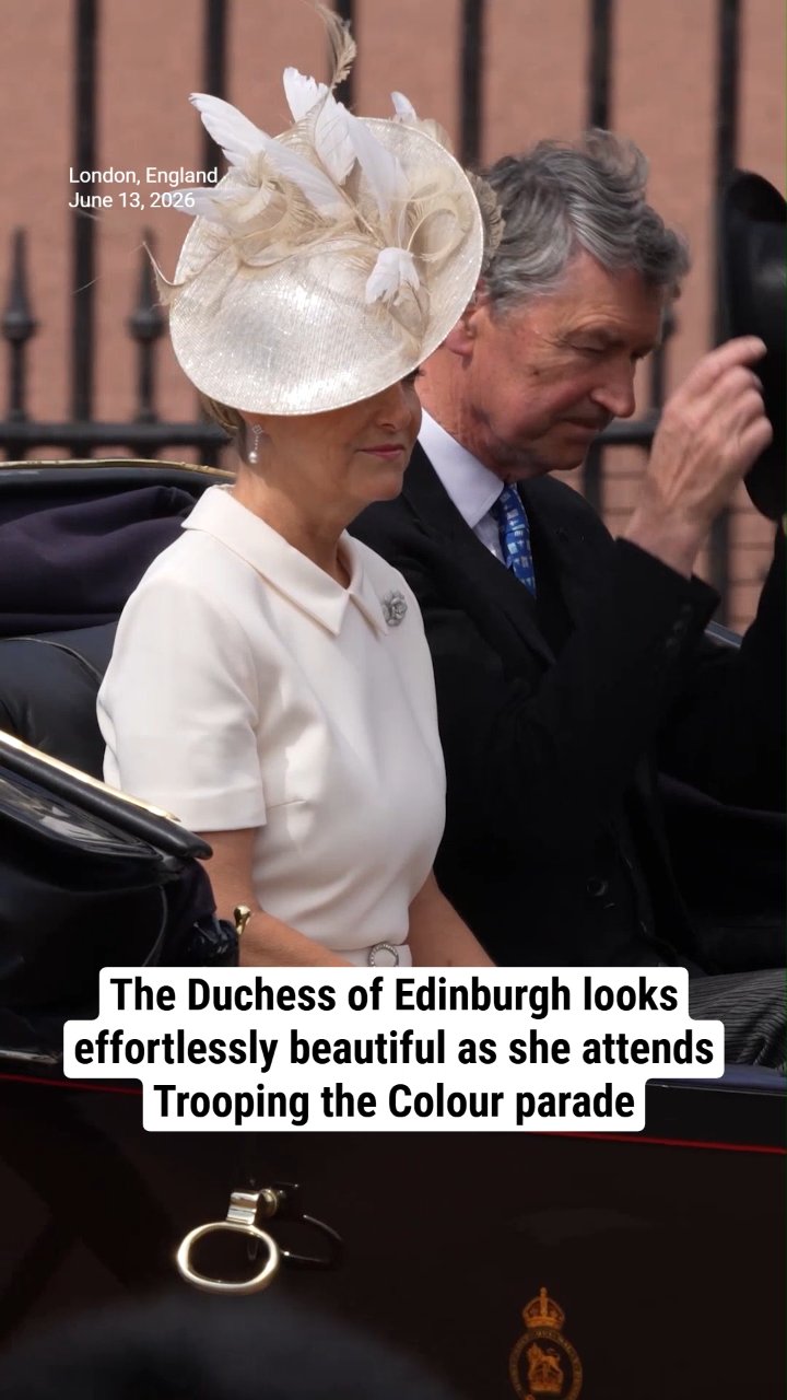 Duchess of Edinburgh looks effortlessly beautiful as she attends Trooping the Colour parade
