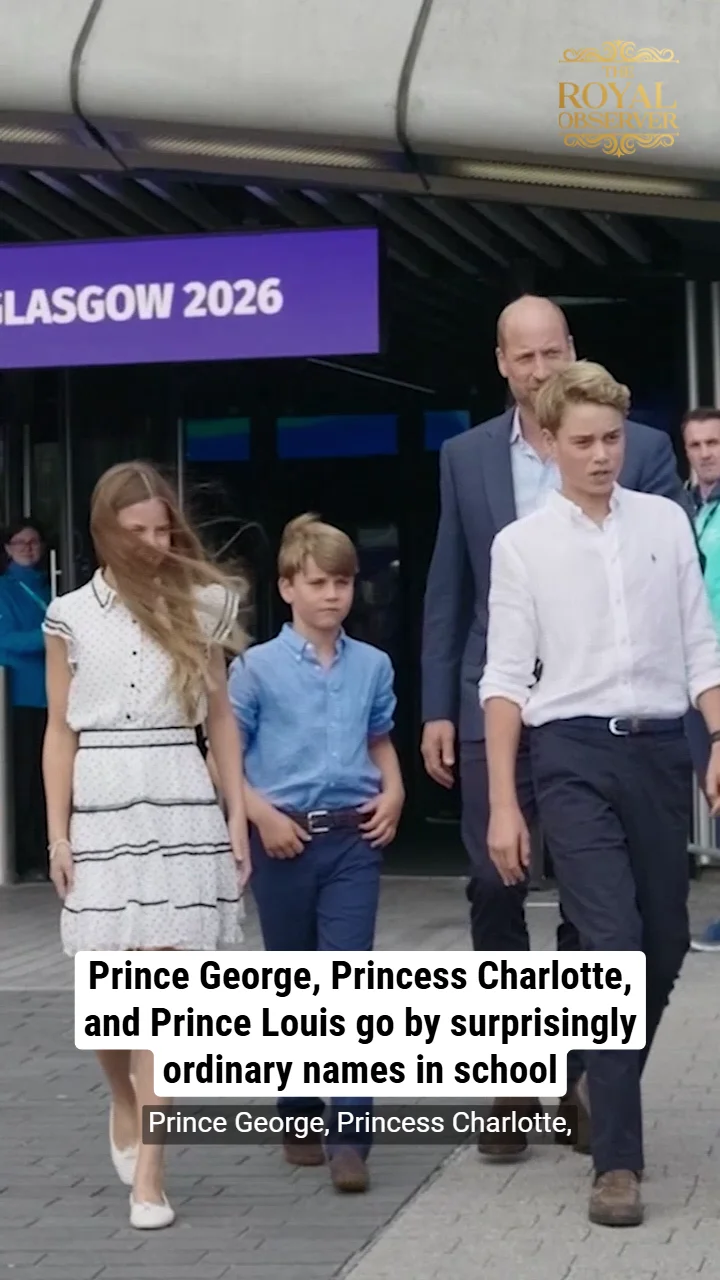 Prince George, Princess Charlotte, and Prince Louis go by surprisingly ordinary names in school