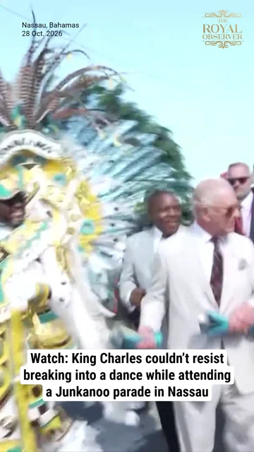 Watch: King Charles couldn’t resist breaking into a dance while attending a Junkanoo parade in Nassau