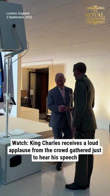 Watch: King Charles receives a loud applause from the crowd gathered just to hear his speech
