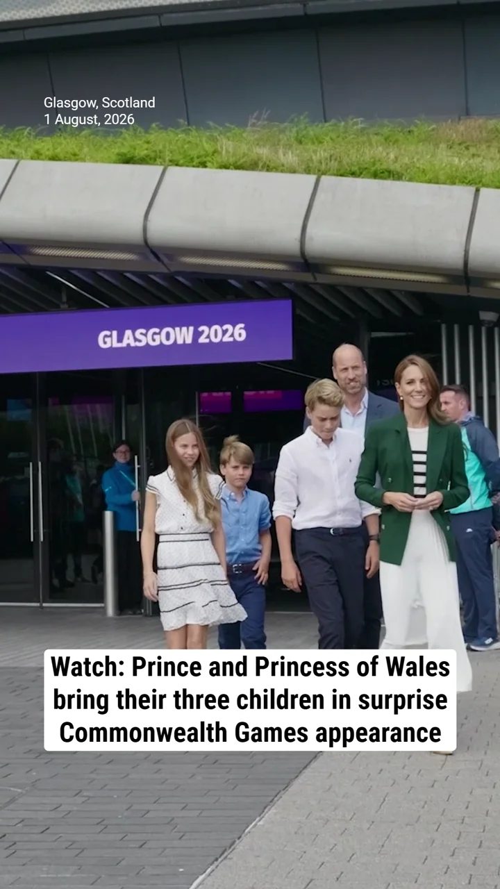 Watch: Prince and Princess of Wales bring their three children in surprise Commonwealth Games appearance
