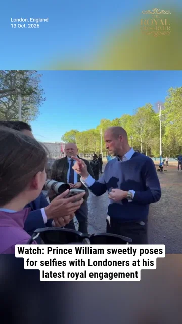 Watch: Prince William sweetly poses for selfies with Londoners at his latest royal engagement