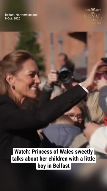 Watch: Princess of Wales sweetly talks about her children with a little boy in Belfast