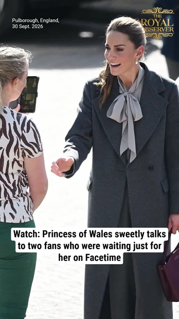 Watch: Princess of Wales sweetly talks to two fans who were waiting just for her on Facetime