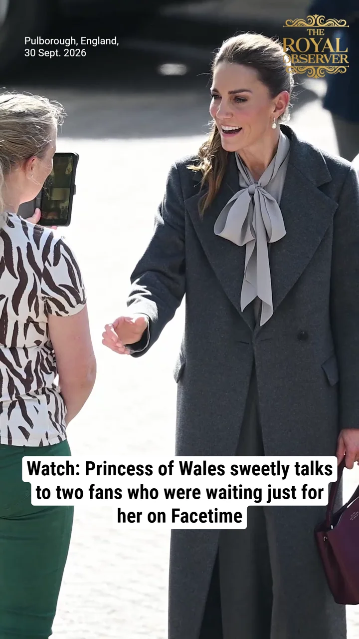 Watch: Princess of Wales sweetly talks to two fans who were waiting just for her on Facetime