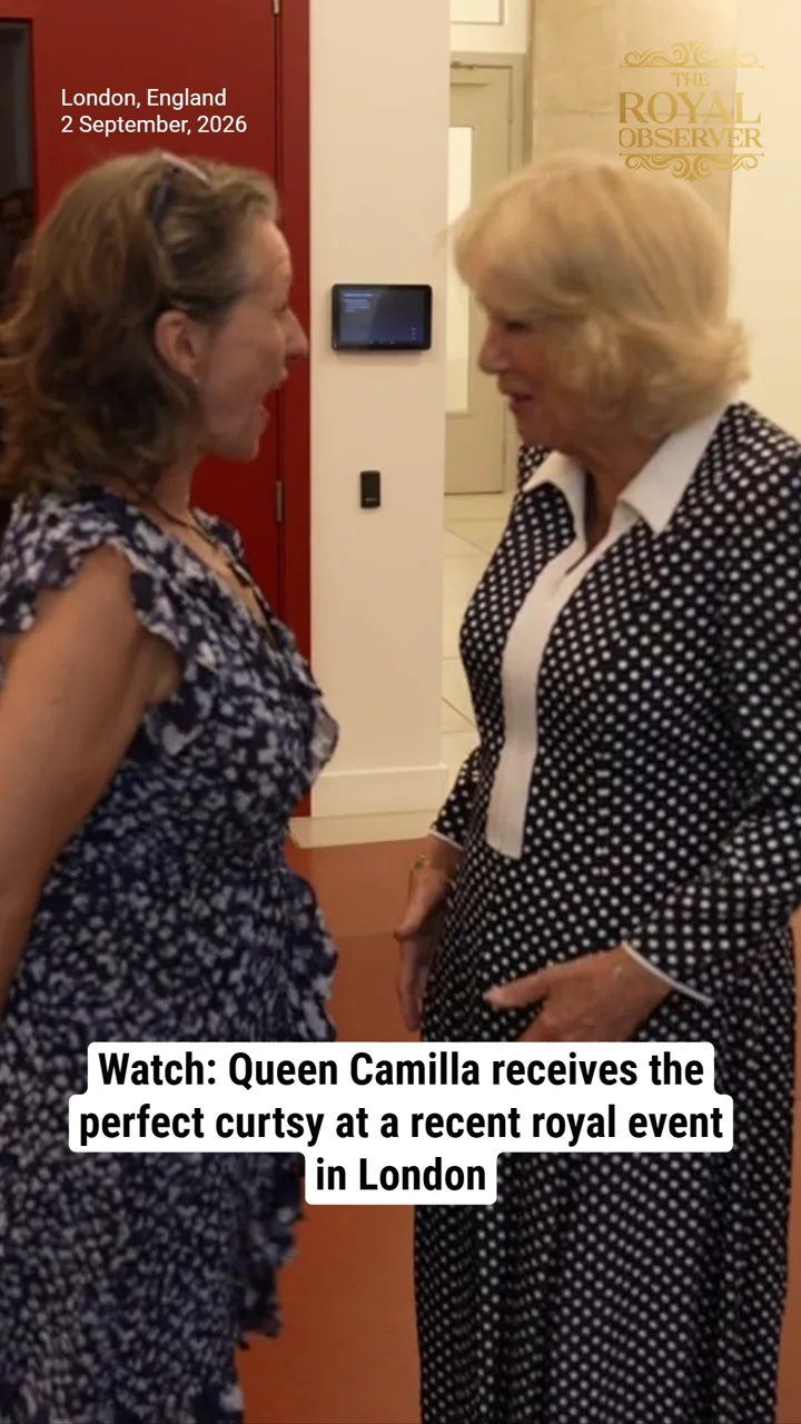 Watch: Queen Camilla receives the perfect curtsy at a recent royal event in London